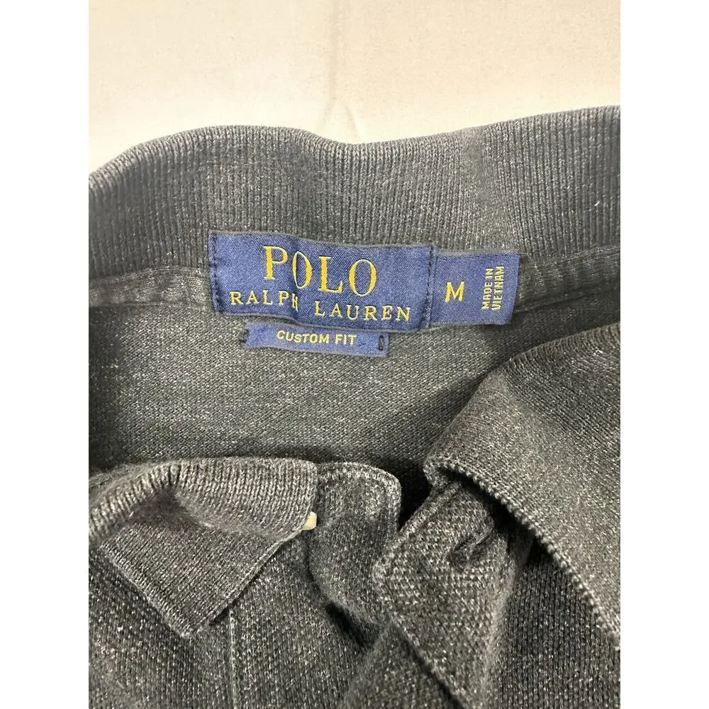 Polo Ralph Lauren Dark Gray Polo Size Medium 100% Cotton